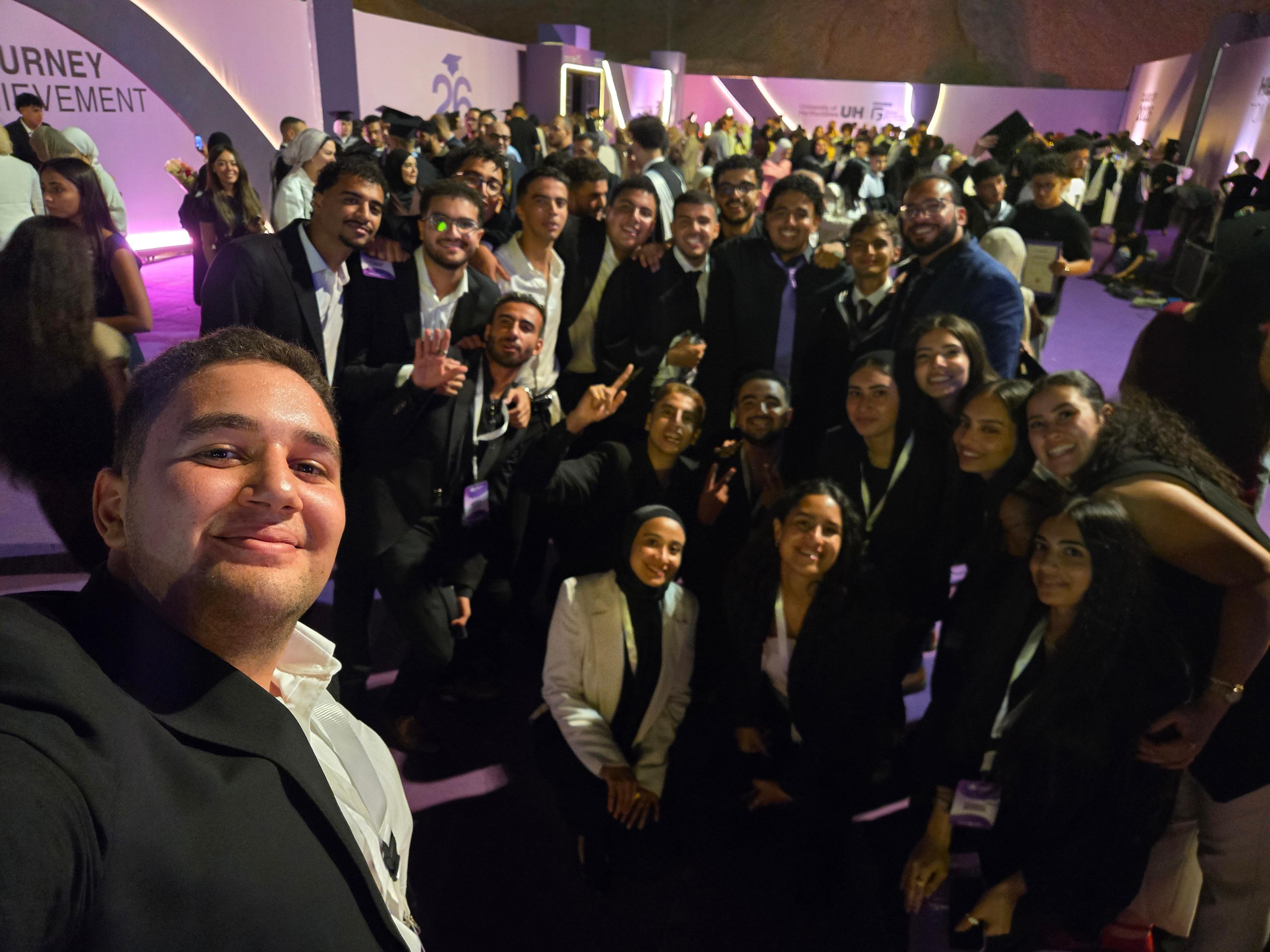 The HertSU community together at a university event